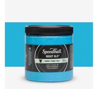Speedball : Night Glo Fabric Screen Printing Ink : 8oz : Blue