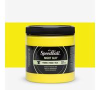 Speedball : Night Glo Fabric Screen Printing Ink : 8oz : Yellow