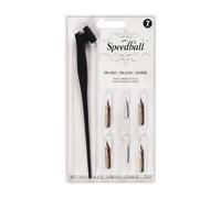 Speedball – Oblique Pen Set – Calligraphy & Handwriting – Beginners Tools – Black