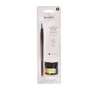 Speedball Pen And Ink Set Black, #102 Crow Quill Pen Holder, Use With Many Nibs, Ink Writing, Handwriting, Calligraphy, Lettering Quill, Writers, Artists, Tool. For Adults, Pen Set, Dip, Fountain Pens