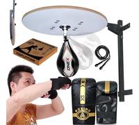 Speedball Platform Fully Adjustable Speed bag stand Punching Bag Stand Wall Mounted Hanging Speedball Platform Fitness Boxing Training MMA Heavy Duty Wall Mounting Frame Punching Bag Stand with Mitts