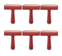 Speedball Pop-in Soft Rubber Brayer, 4" (6-Pack) - Roller Tool for Crafting and Block Printing, Vinyl, Comfort Grip Handle