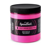 Speedball Printing Ink, Fluorescent Magenta, 8 Fl. oz