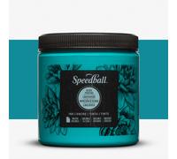 Speedball 8oz Water-Soluble Block Ink Turquoise, For Block Printing, Lino Printing, Screen Printing, For Artists Kit