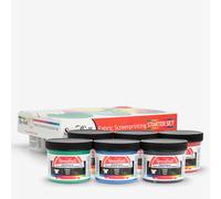 Speedball : Screen Printing Textile Ink Starter Set of 6x4oz (118ml) Jars