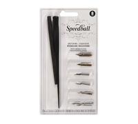 Speedball Sketching Pen Set - 2 Penholders w/ 6 Pen Tips