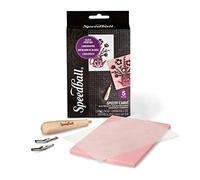 Speedball Speedy Carve Basic Kit, Linocut Block Pink, For Block Printing, Print Making, Stampers, Carving, Lino Blocks Tracing, Art Tools For Tool Kit, Lino Sheets For Art, Craft