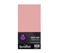 Speedball Speedy-Carve Block Printing Carving Block, Rectangle, Pink, 6 X 12 Inches (15.24cm X 30.48cm)
