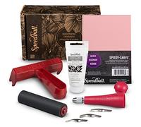 Speedball Starter Block Printing Fabric Kit, Includes All Tools to Get Started with Block Printing Lino Cutting, Super Kit, Makes A Great Gift