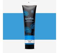 Speedball 150ml 5oz Water-Soluble Block Ink Fluorescent Blue, For Block Printing, Lino Printing, Screen Printing, For Artists Kit