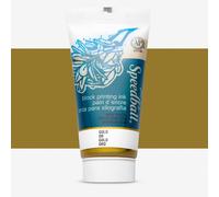 Speedball Art Products 75cc Water Soluble Block Ink Gold, Wood, 2.5oz