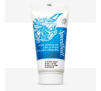 Speedball 75ml 2.5oz Water-Soluble Block Ink Platinum White, for Block Printing, Lino Printing, Screen Printing, for Artists