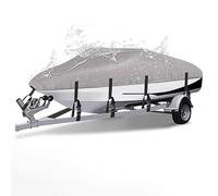 Speedboat Cover for Chris Craft Launch 25 GT 2013-2025, Heavy Duty Waterproof Boat Cover, Trailerable Marine Grade Cover with Adjustable Straps for All-Weather Protection, B Gray
