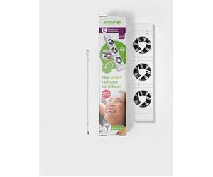 SPEEDCOMFORT Discrete Radiator Fan (Pack of 3) & Mounting Hooks, White