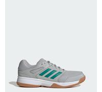 adidas Men's Speedcourt Mens Indoor Shoes, Grey Two/Equipment Green/FTWR White, 10.5 UK