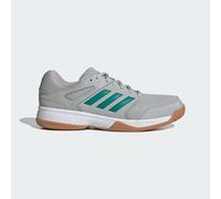 adidas Men's Speedcourt Mens Indoor Shoes, Grey Two/Equipment Green/FTWR White, 11.5 UK