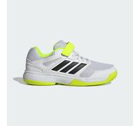 adidas Speedcourt Kids Indoor Shoes Sports, Cloud White/Core Black/Lucid Lemon, 3.5 UK Child