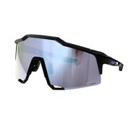 100% GAFAS SPEEDCRAFT - Matte Black - HiPER Blue Multilayer Mirror Lens