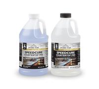 SPEEDCURE Countertop PRO - Ultra-Fast Curing Epoxy Resin for 1-Day Countertop Installs, Scratch-Resistant, Durable Finish - DIY Kit for Countertops, Bar Counter, Office Table, and More! (1 Gallon)