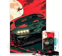 Speeding Bugatti 1000 Teenager Pieces Jigsaw Puzzle Brain Challenge Toy Home Activity Clear Cut Heartfelt Gift 50x75cm