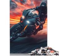 Speeding Into Sunset Blaze Puzzle, 500 Teile, hochanspruchsvoll, großes DIY-Puzzle, Lernspielzeug, lustige Familienspiele, einzigartige Heimdekoration (52 x 38 cm)