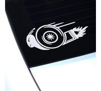 Speeding Snail Turbo Car Sticker, Vinyl Decal Sticker, Car Van Window Bumper Sticker, Funny Car Sticker, Slow Moving Vehicle Sticker, Motorhome, Caravan, 200mm