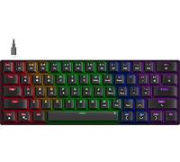 Speedlink ATMOS - mechanical RGB gaming keyboard 60%, wired, brown switches, robust steel plate, detachable USB-C cable, backlit, US layout English QWERTY, black