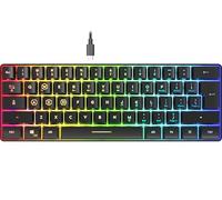Speedlink LETOS - small RGB gaming keyboard 60%, wired, detachable USB-C cable, backlit, US layout English QWERTY, black