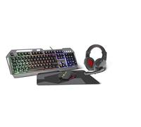 Speedlink LUNERA 4in1 Illuminated Gaming Set - four-piece set with lighting, black, DE layout