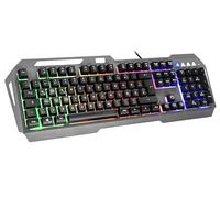 Speedlink LUNERA Metal Rainbow Gaming Keyboard - gaming keyboard - with lighting - full format keyboard - DE layout, black