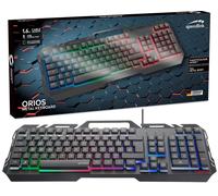 Speedlink ORIOS Keyboard RGB USB Gaming Keyboard Smartphone Holder, Black
