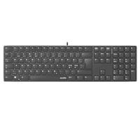 Speedlink Riva Scissor - Elegant Metal Casing, Quiet Keyboard Flat Keys, PC Keyboard with Wired USB, Durable Scissors Switches, Wired, Scandinavian QWERTY Layout Nordic, Black