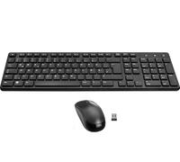 Speedlink SIGNIUM Deskset - Keyboard and Mouse Set Wireless 2.4G, USB nano receiver, German QWERTZ layout, battery-powered, multifunction keys, 1200 dpi sensor, black