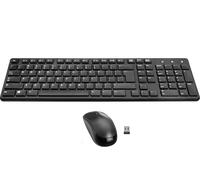 Speedlink SIGNIUM Deskset - Keyboard and Mouse Set Wireless 2.4G, USB nano receiver, US layout English QWERTY, battery-powered, multifunction keys, 1200 dpi sensor, black
