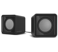 SPEEDLINK SL-810004-BK Twoxo Stereo Compact Cube designed USB Powered 5W Spea...