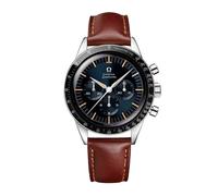 Speedmaster Anniversary Series 40mm Mens Watch Blue -Brown Leather Strap