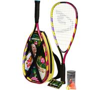 Speedminton Speedminton Junior Set - Original Speed Badminton/ Crossminton Children's Set Includes 2 Kids Aluminium Rackets, 2 Fun Speeder and Bag