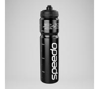 Speedo 1 Litre Water Bottle | Ergonomic Design, Black/White, One Size