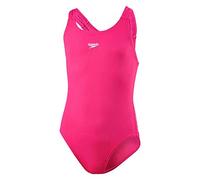 Speedo 8-00728B495 Girl's Essential Endurance+ Medalist Swimsuit, Electric Pink, 30, 11-12 Years