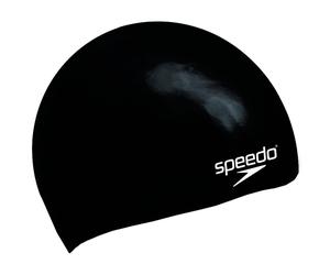 Speedo 8709900001 SILICONE MOULDED KIDS SWIM CAP Colour: Black, Size: One Size