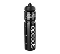 Speedo 1 Litre Water Bottle | Ergonomic Design, Black/White, One Size