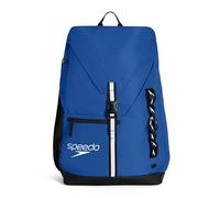SPEEDO 35L TEAM BACKPACK SWIMMING GYM BAG BLUE WATERPROOF BASE WITH WET KIT BAG