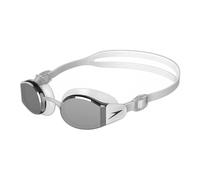 Speedo Adult Unisex Mariner Pro Mirrored Swimming Goggles, White/Grey, One Size
