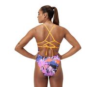 Speedo Allover Digital Lattice Tie-back Swimsuit