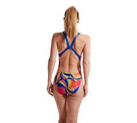 Speedo Allover Digital Leaderback Swimsuit