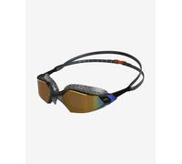 Speedo Aquapulse Pro Mirror Goggles Black with Orange Mirrored Lenses