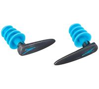 Speedo Biofuse Aquatic Earplug, Comfortable Fit, Ergonomic Design, Ear Protection, Grey and Blue, Adult Unisex Size