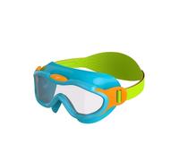 Speedo Infant Unisex Biofuse Sea Squad Mask Swimming Goggles Swim Masks, Azure Blue/Fluo Grn, One Size