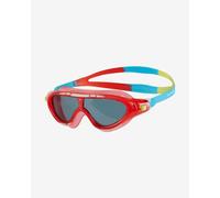 Speedo Unisex-Adult Biofuse Rift Swimming Goggles | Swimming Mask | Anti-fog | Easy Adjustment | Anti-leak, Lava Red/Japan Blue/Smoke, One Size