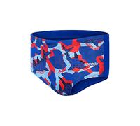 Speedo Boy's Allover Digital 13cm Briefs - Shark Infested Waters - Size 13-14 Blue